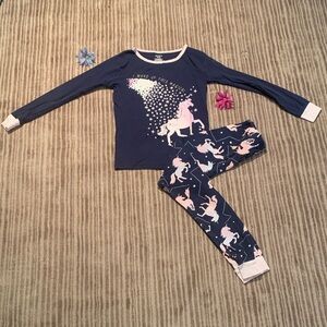 Carter's Unicorn Pajama Set - Navy and Pink